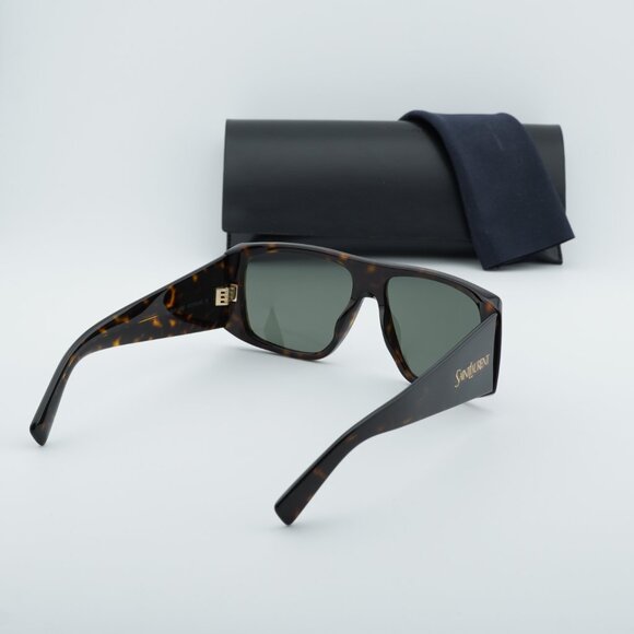 Saint Laurent SL832 002 Square Sunglasses - Havana\\Grey main image 8